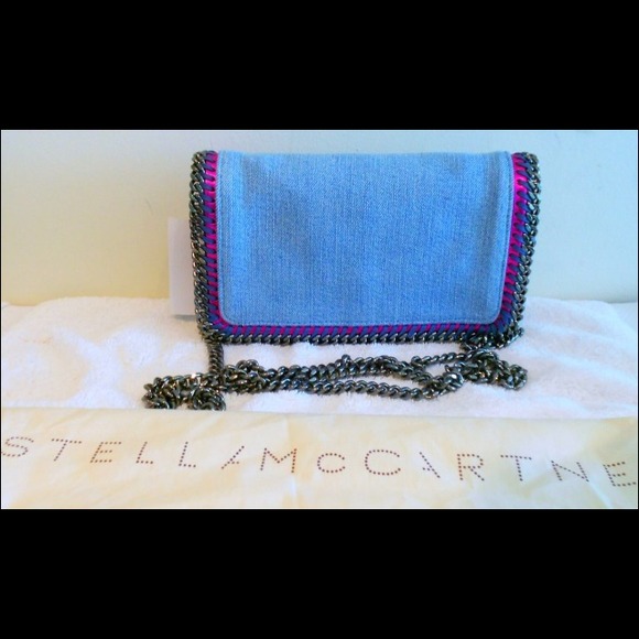 RARE Stella McCartney Denim and Hot pink purse! - Picture 3 of 7