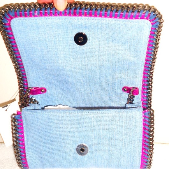 RARE Stella McCartney Denim and Hot pink purse! - Picture 4 of 7