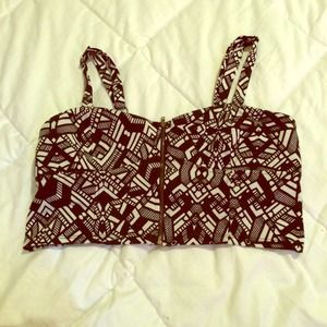 Aztec crop top