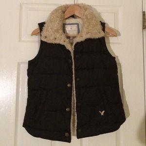 AEO black down vest.