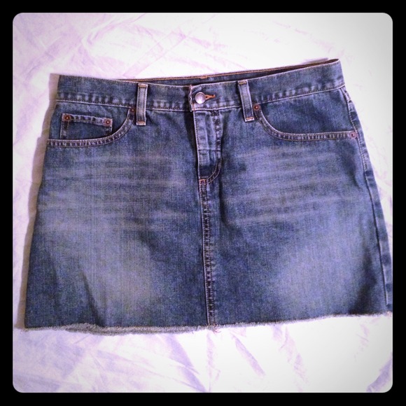 American Eagle denim mini skirt