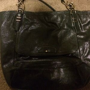 Authentic Coach handbag with glitter finish