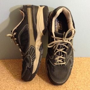 MEN'S New Skechers - black, grey&cream.