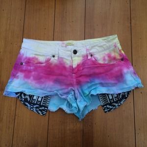 Forever 21 tie dye shorts