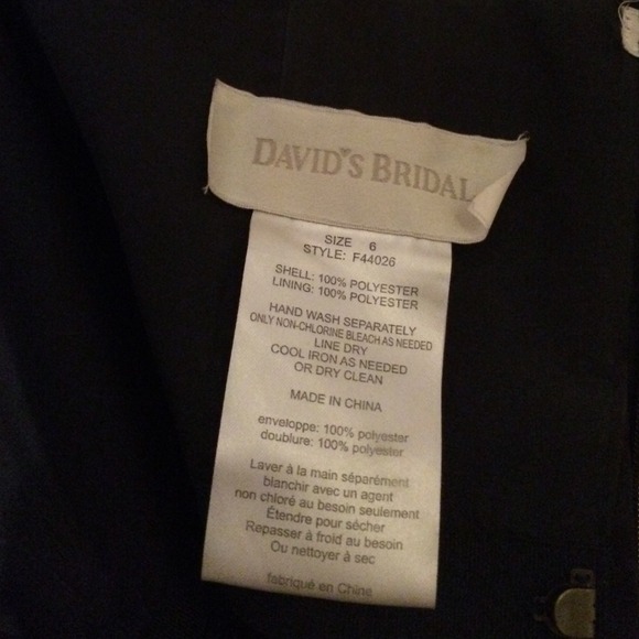 David's Bridal Dresses Davids Bridal Navy Blue Dress Poshmark