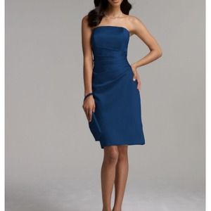 David's Bridal Navy Blue dress