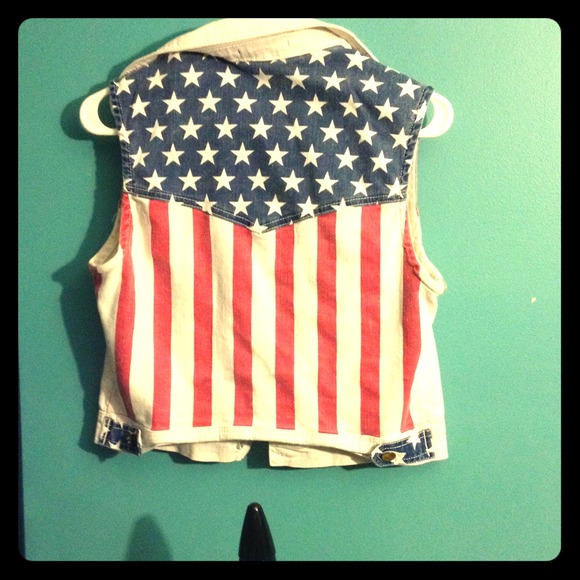 American flag Jean Jacket