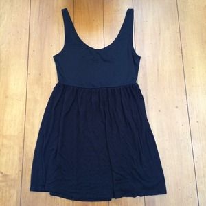 Black cut out skater dress