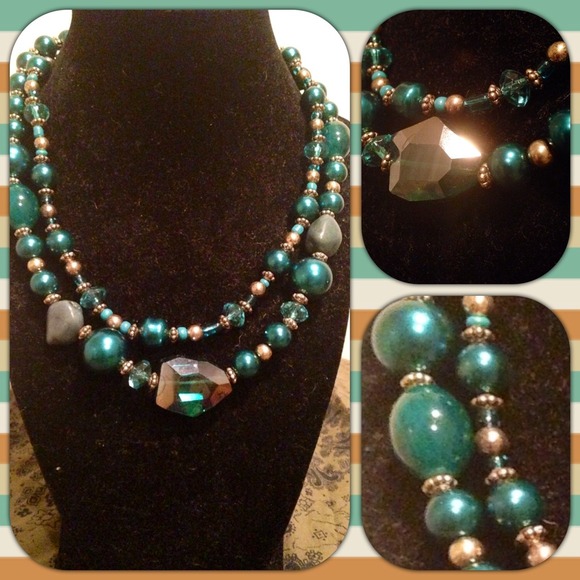 💠Peacock inspired Necklace