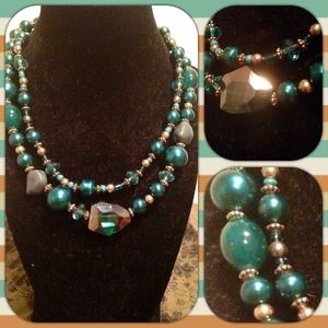 💠Peacock inspired Necklace