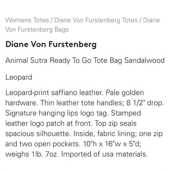 {DVF} Leopard Bag - Picture 3 of 4