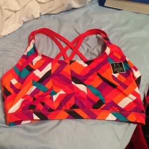 Colorful and strappy Sports Bra