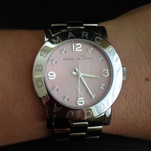 *SOLD*MarcJacobs Pink Stainless Steel Ladies Watch