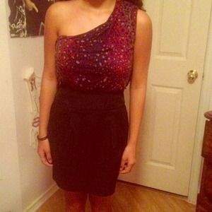 One strap pencil dress