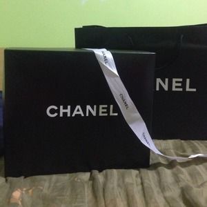 100% Authentic Chanel Boy Box and Shopping Bag