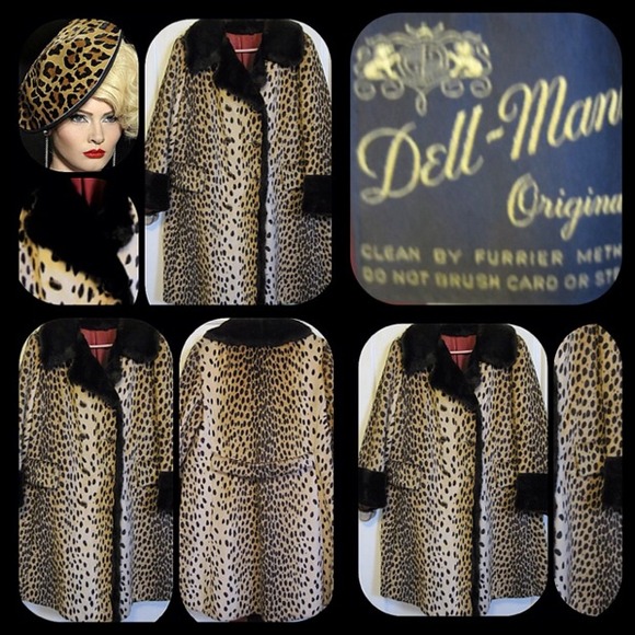 Spectacular vintage Dell Mann fur leopard coat - Picture 4 of 4