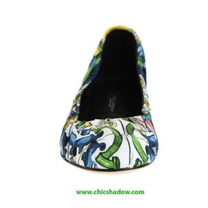 Dolce & Gabbana Multicolor Floral Flats