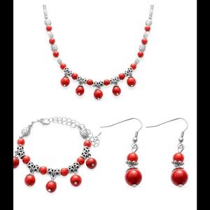 ♥️SOLD♥️Simulated Coral Set