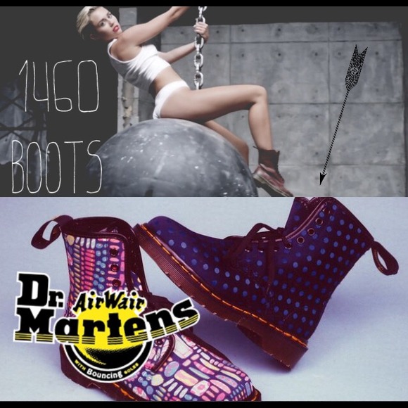 Dr. Martens 1460 polka dot boots made in England