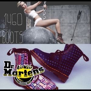 Dr. Martens 1460 polka dot boots made in England