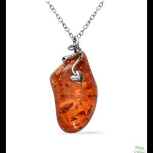 Simulated Amber Pendant