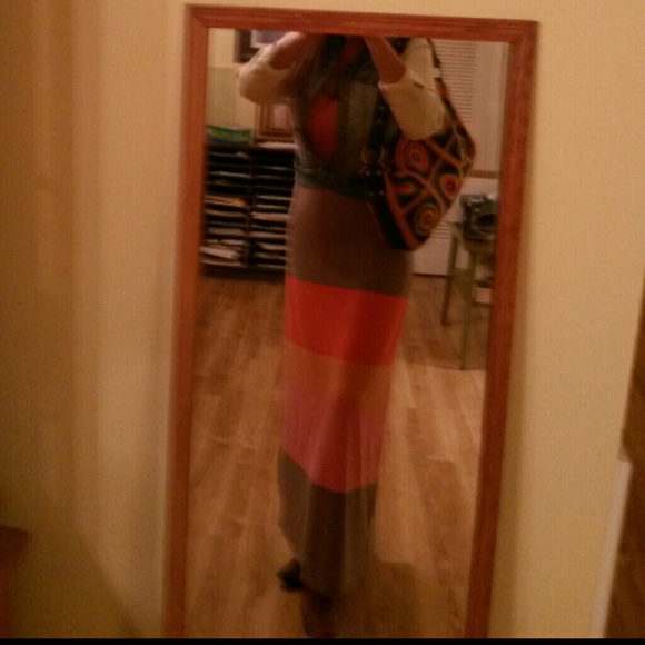 Stripe tank dress perfect FALL INTO colors - Picture 3 of 3