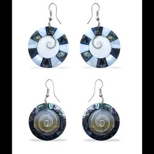 Abalone Shell Shiva's Eye Set of 2