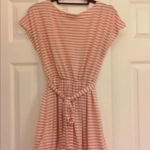 Forever 21 striped dress. Coral nautical.