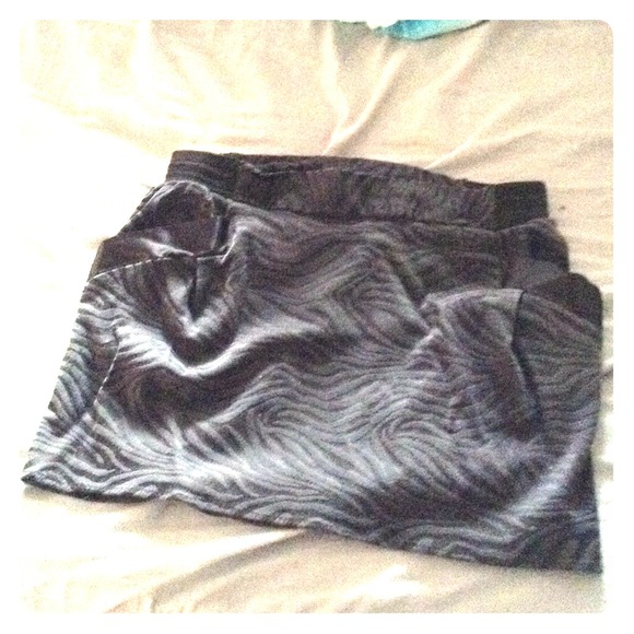 Black zebra skirt