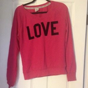 Pink sweat shirt