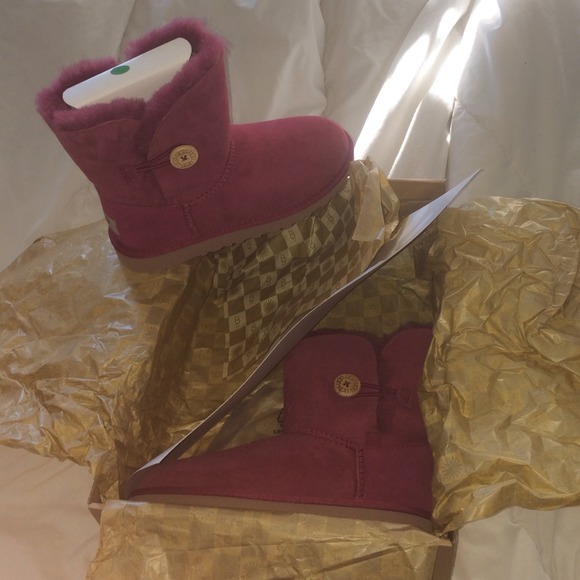Never worn uggs plum color