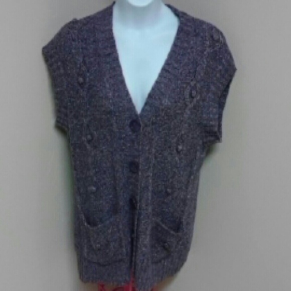 Plus size purple sweater