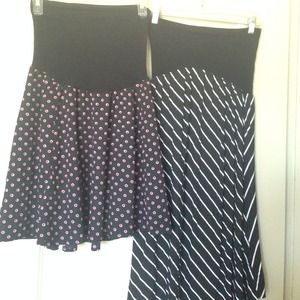 Two Motherhood Maternity skirts- beautiful