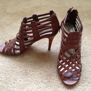 Antonia Melani caged-sandal heels