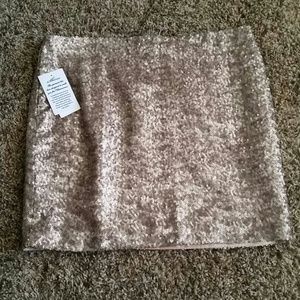 Gold sequence mini skirt