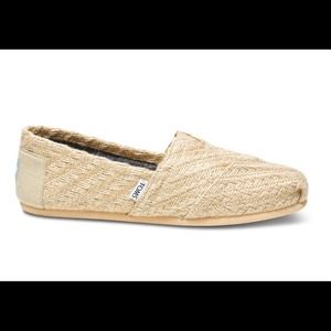 Toms classic burlap basket weave