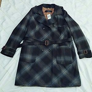 NWT Marina Rinaldi max Mara wool gray trench coat