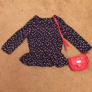 **REDUCED** "Can you Spot Me" Peplum Blouse