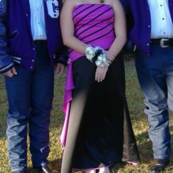 Purple & black dress