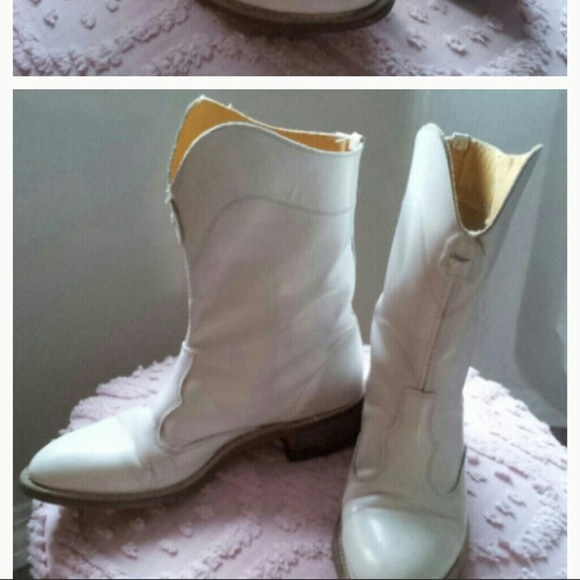 White cowboy boots