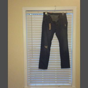 Fashionable ripped Levi's jeans