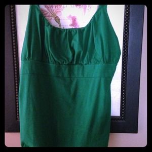 Kelly green sleeveless top