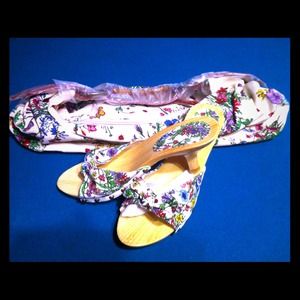 Floral Bag with matching sandal