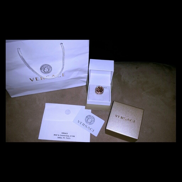 Authentic Versace Medusa head ring worn twice