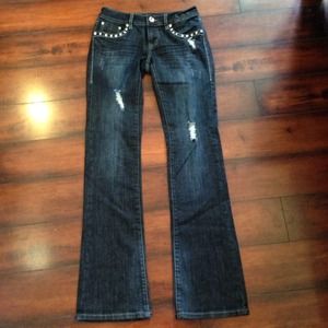 Super cute LA Idol bling jeans! Size 5. Like new!