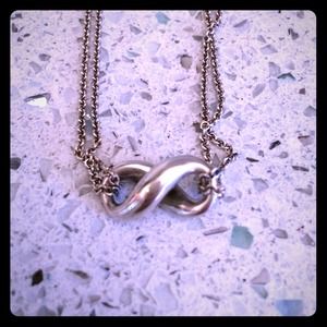 REDUCED Tiffany double chain infinity necklace