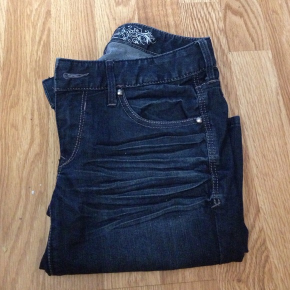 Express boot  slim fit ultra low rise jeans