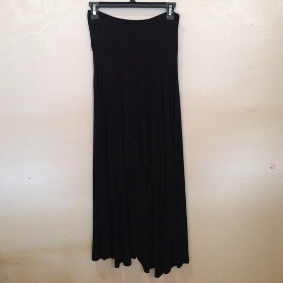 Black High-low skirt