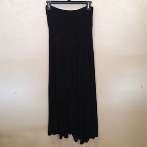 Black High-low skirt