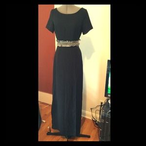 Lush UrbanOutfitters Black MaxiDress L Cutout Back